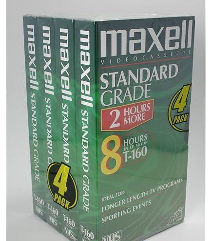 Amazon | Maxell標準グレードt-160 VHSビデオテープ10枚パック